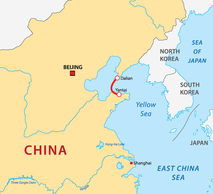 china worlds longest undersea tunnel map