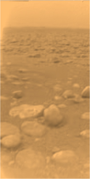 호이겐스 탐사선 표면 타이탄 이미지 2005