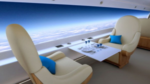 supersonic jet window display