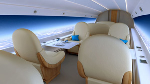 supersonic jet window display