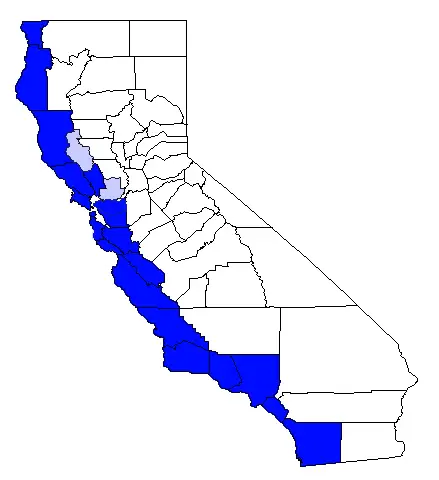coastal california map