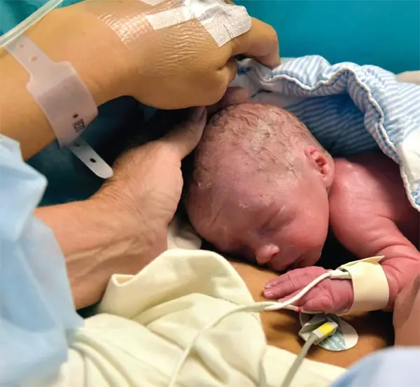 first baby born from womb transplant