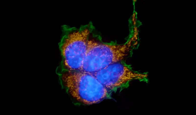 cancer cells grown in dish