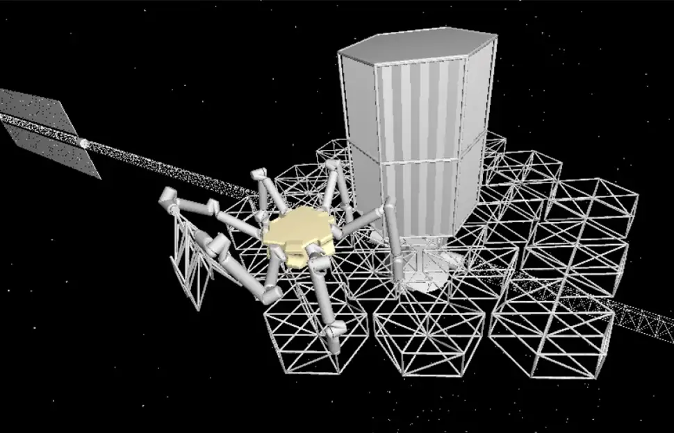 robot space telescope construction