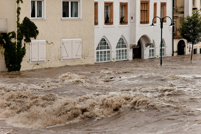 flooded street