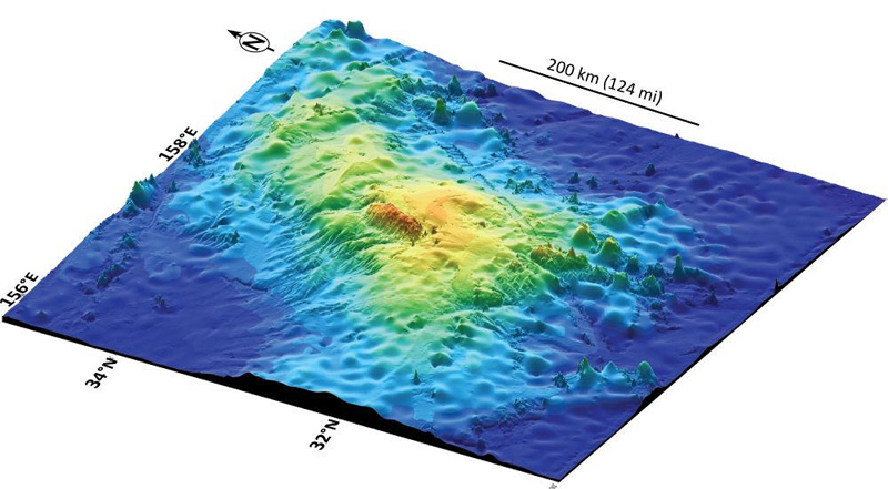 undersea volcano map