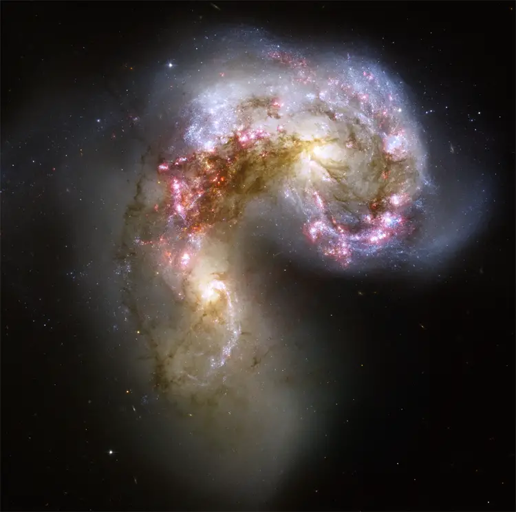 andromeda milky way galaxy merger collision hybrid 3 billion future