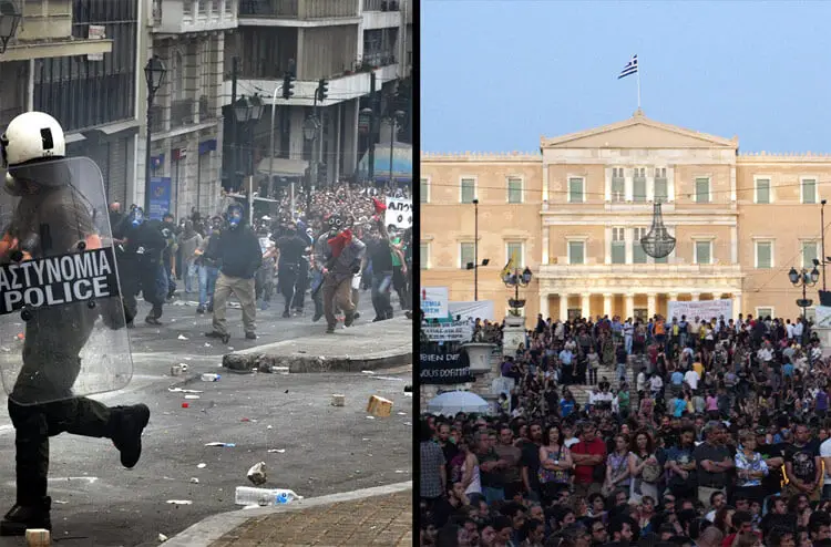 2011 greece riots financial crisis