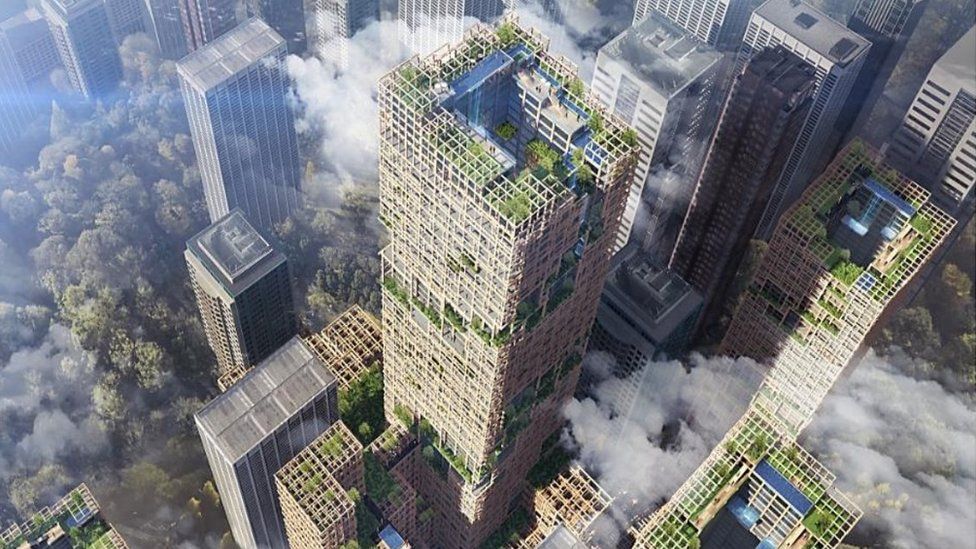 2041 wooden skyscraper