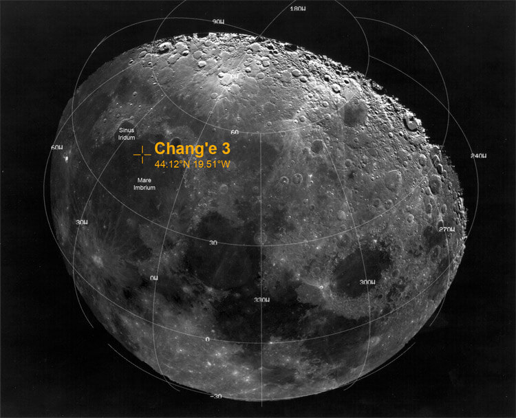 chang'e 3 landing site