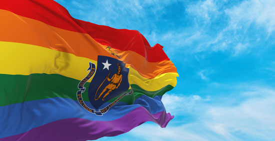gay marriage massachusetts flag 2004