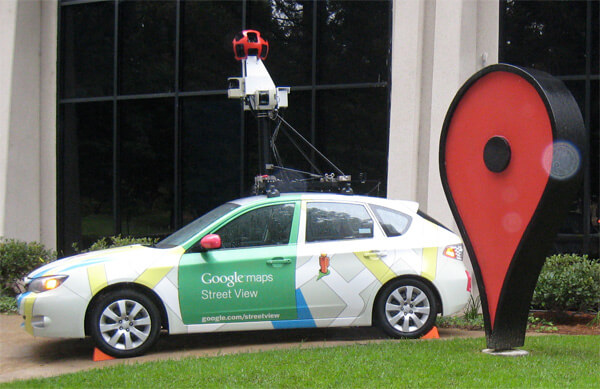 google street view car timeline