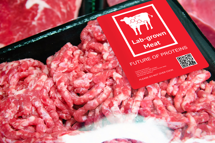 lab grown meat packaging
