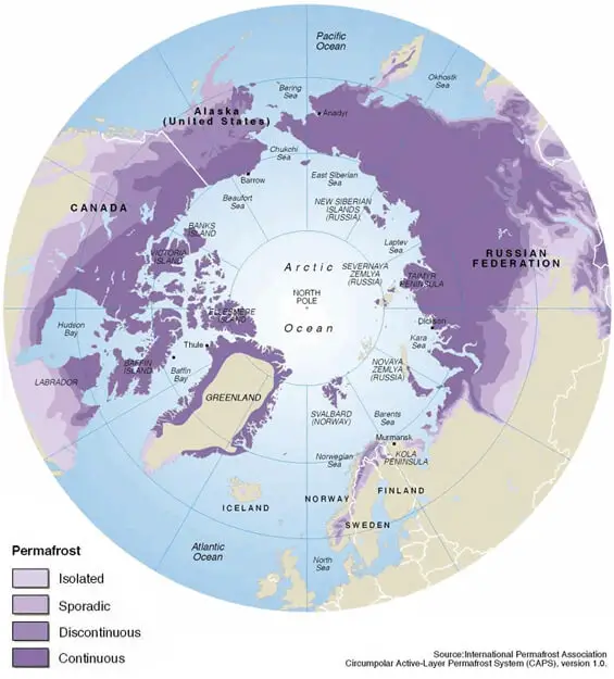 permafrost melting tipping point global warming timeline 2040 2050 climate change