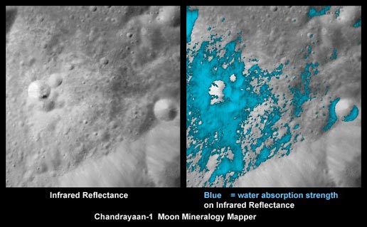 water on the moon lcross probe 2009