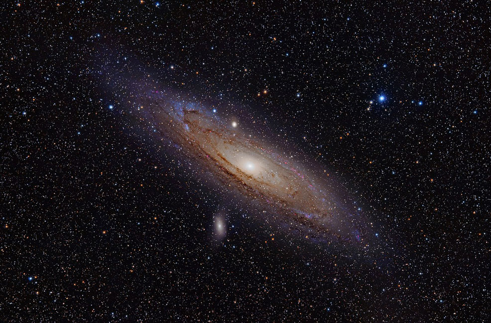 andromeda galaxy mass one third