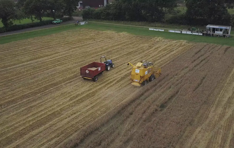 barley grown robot tractor drone uk
