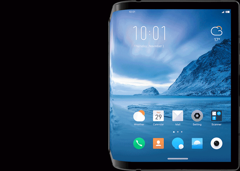 flexible smartphone gif animation