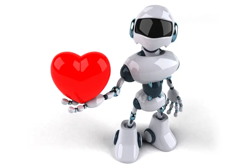 valentines day robot ai
