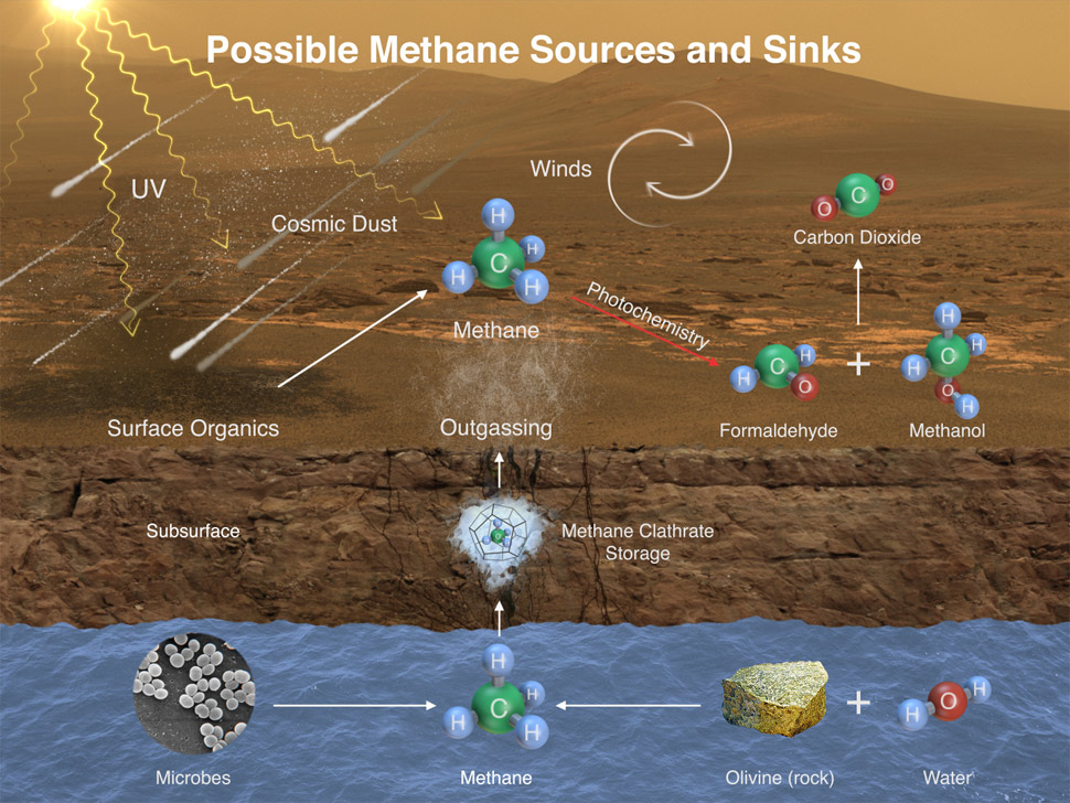 organic chemistry and life on mars