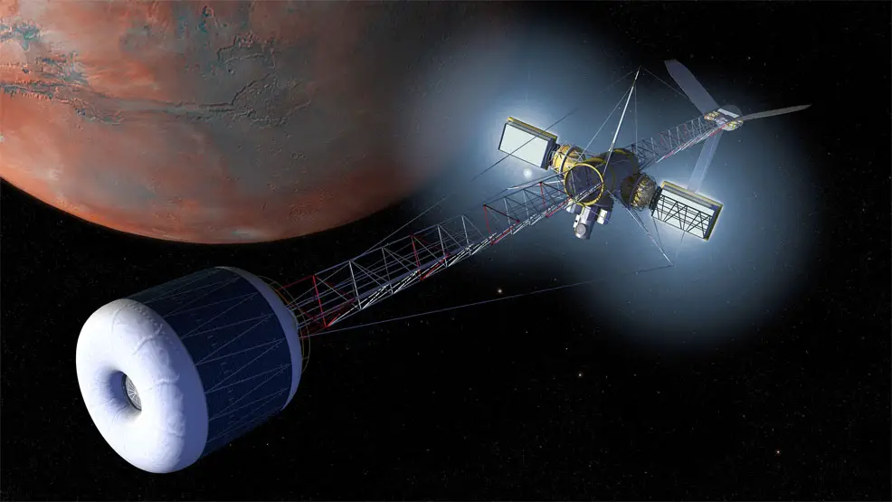lightweight radiation shielding mars spacecraft