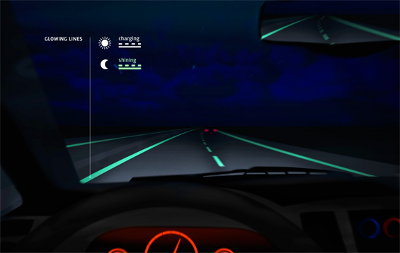 glow in the dark road