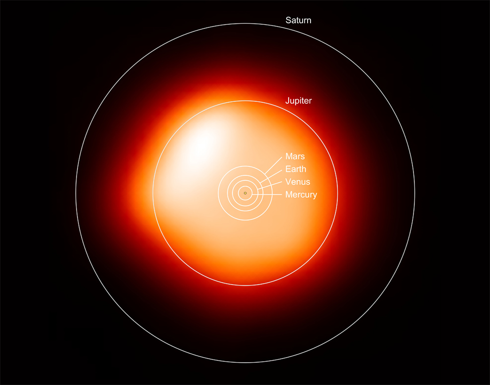 betelgeuse smaller closer than previously thought