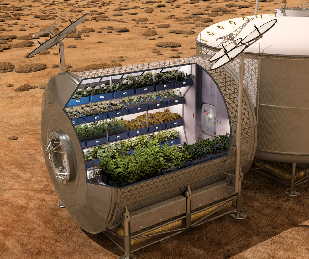 growing plants on mars future