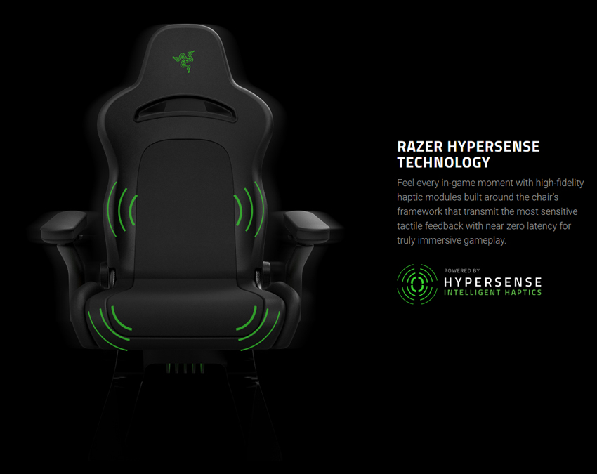 razer smart mask and futuristic gaming chair