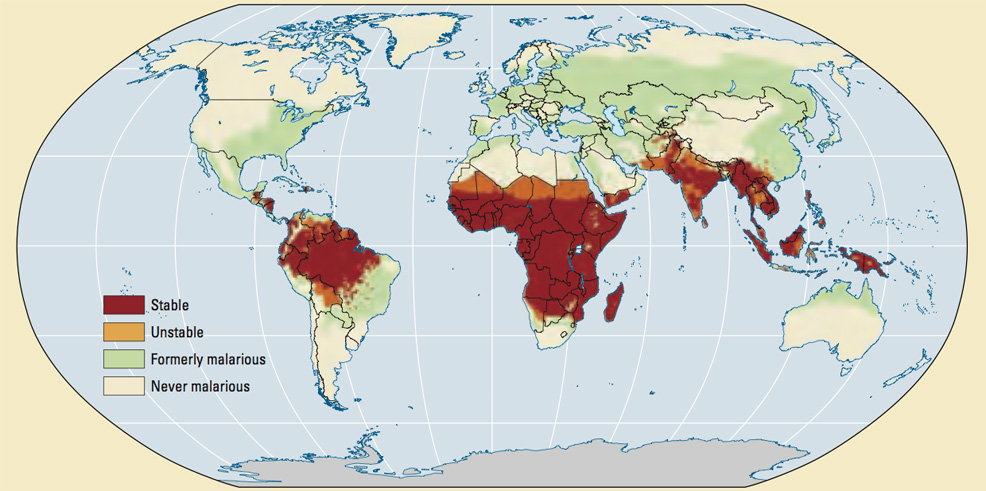 malaria map