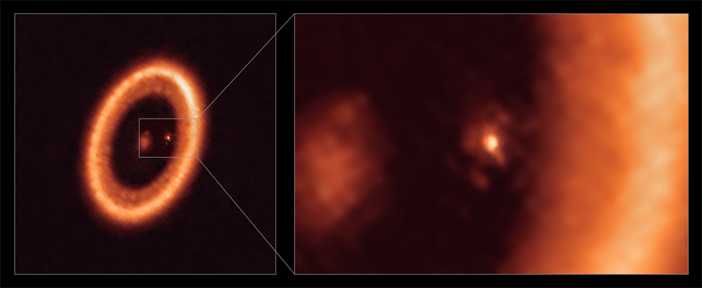 first image moon forming disc exoplanet