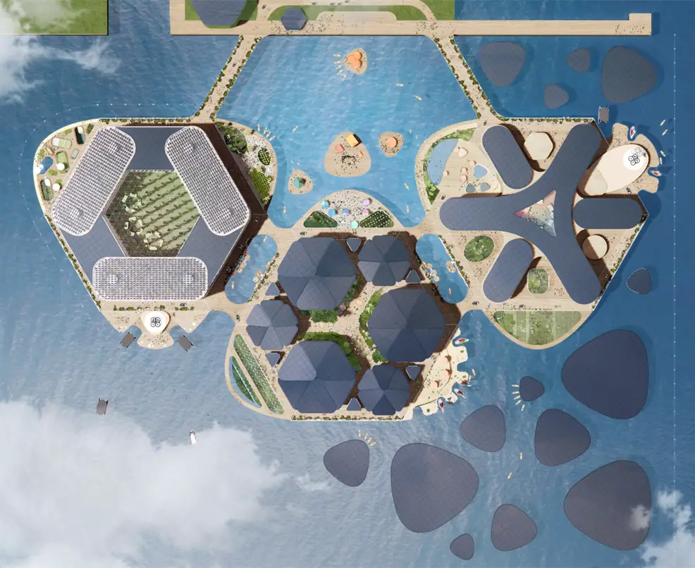 future floating city in 2050