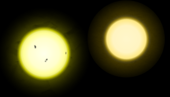 sun tau ceti star size comparison