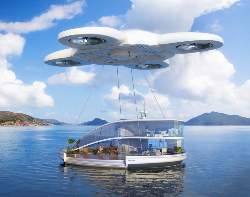 drone flying house 2100