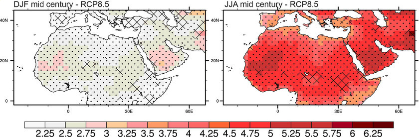 africa middle east global warming 21st century