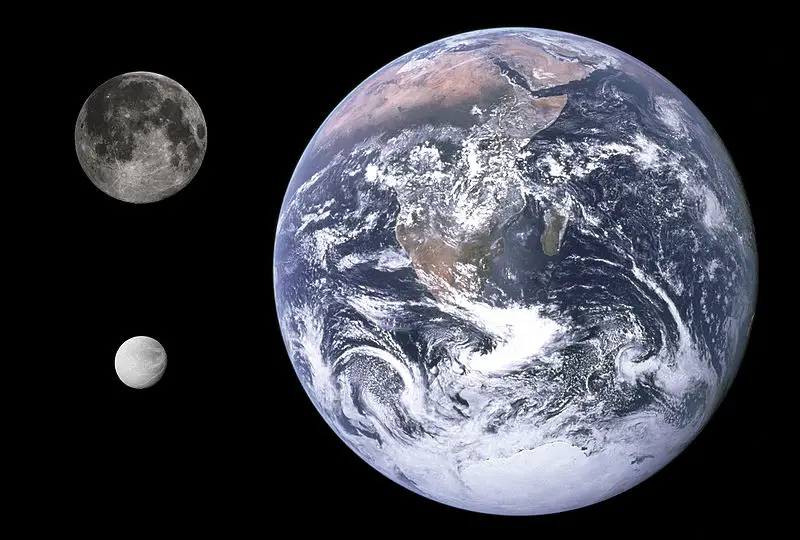 dione moon earth size comparison
