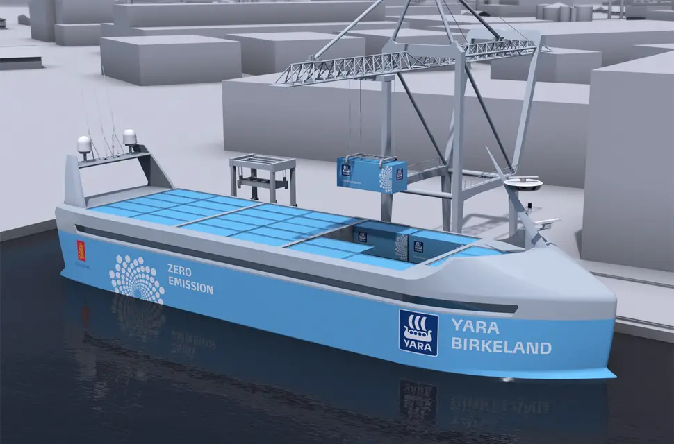 autonomous electric container ship future technology