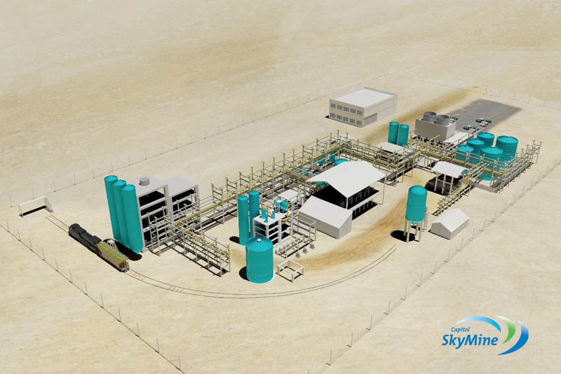 carbon capture and mineralisation plant