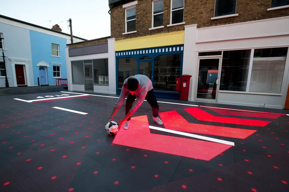 futuristic pedestrian crossing london
