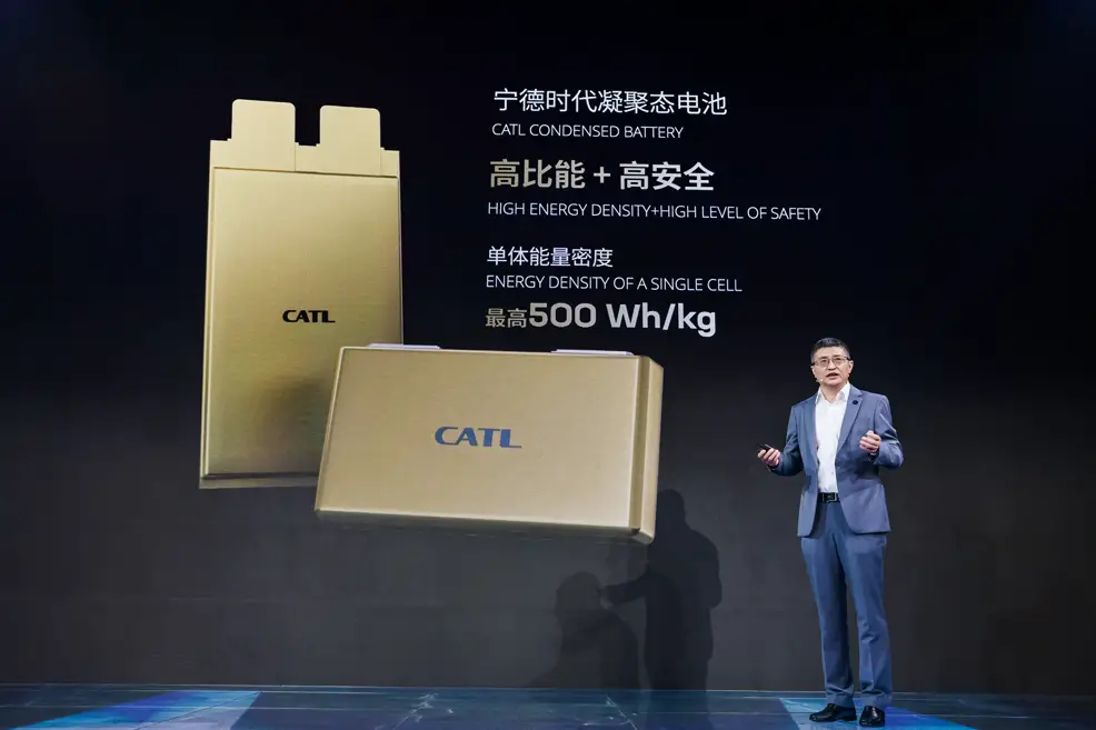 catl 500 wh kg condensed battery