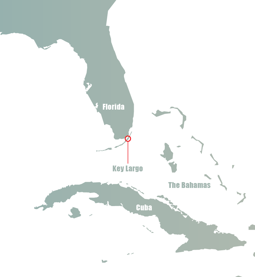 florida key largo bahamas cuba map