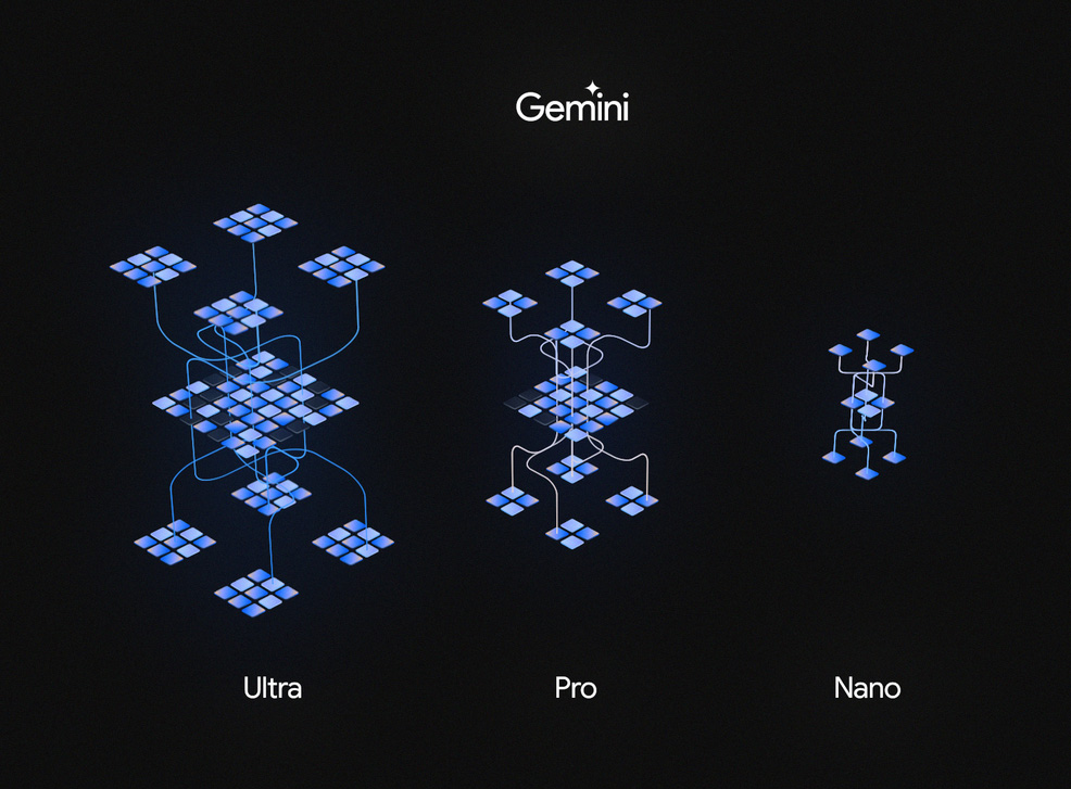 google gemini model sizes