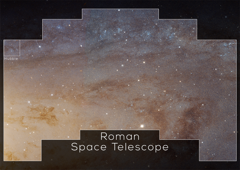 nancy grace roman space telescope area of sky surveyed compared to hubble