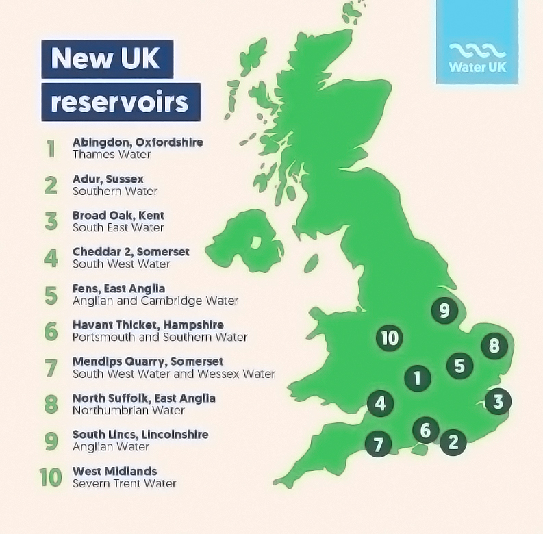 new uk reservoirs map 2040 2050