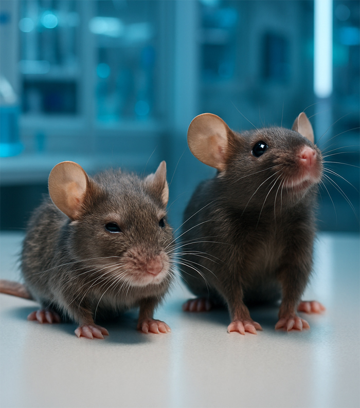 old vs young mouse