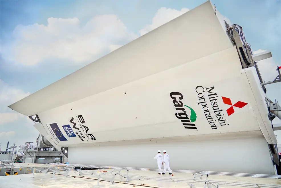 wind powered cargo ship future technology