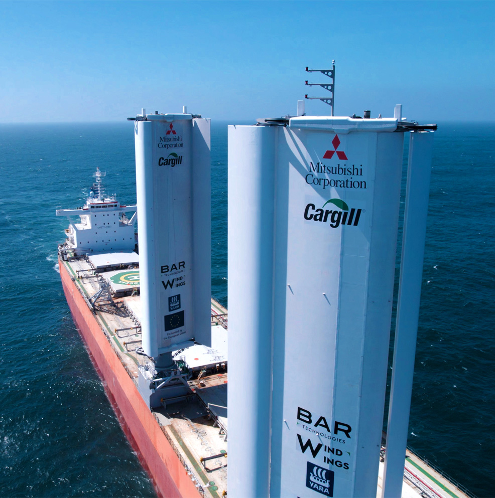 wind powered cargo ship future technology