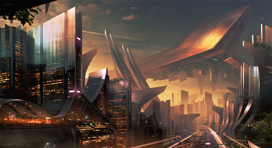 earthscrapers by izaak moody future art