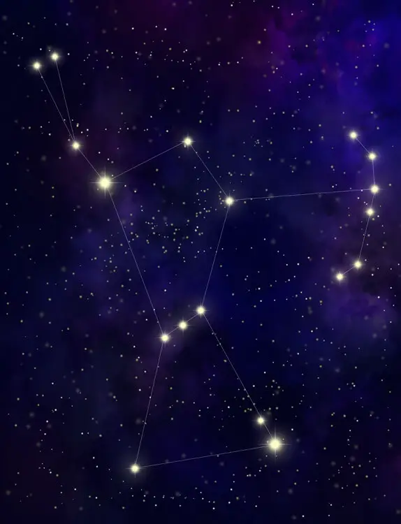 future constellations 50000 100000 stars map orion