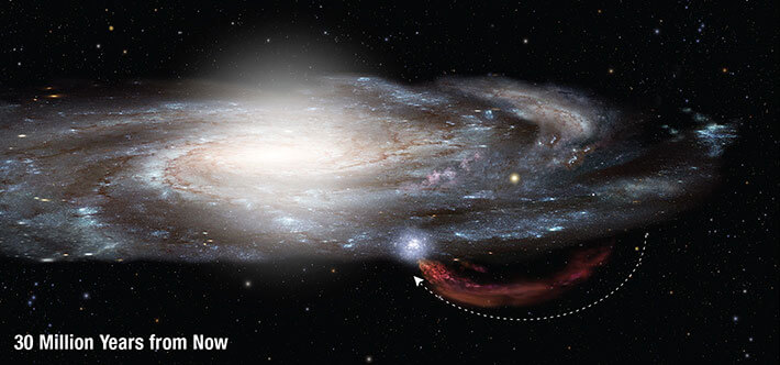 smiths cloud 30 million ad milky way galaxy future timeline